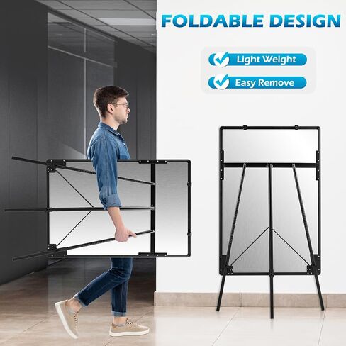 White Board with Stands 36" x 24" Whiteboard Easel Standing Magnetic Dry Erase Board Portable Tripod Height Adjustable Easel for Office School Home 8 Markers 8 Magnets 1 Eraser, Sliver in Saudi Arabia