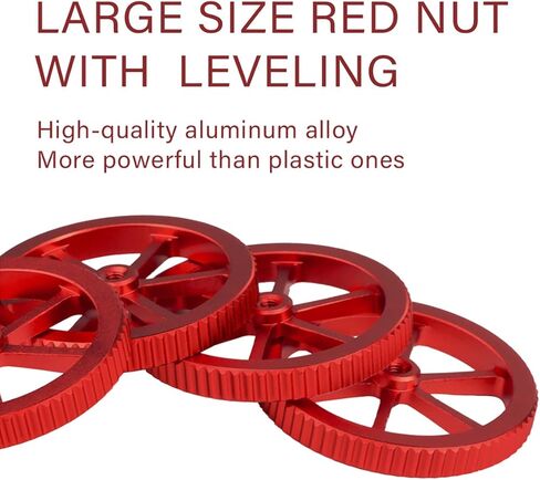 4 قطع من صامولة تسوية اليد من الألومنيوم الأزرق المطورة من IdeaFormer، 4 قطع نوابض 20 ملم، 4 قطع براغي، 4 قطع عمود تسوية من السيليكون لطابعة Ender 3/3 Pro/3v2 ثلاثية الأبعاد in Kuwait