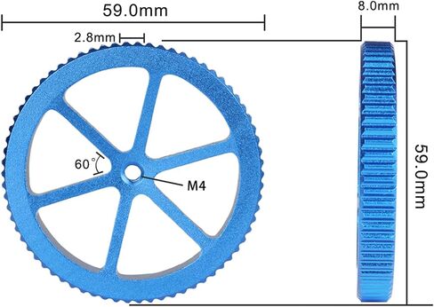 IdeaFormer Upgraded 4pcs Blue Aluminum Hand Twist Leveling Nut,4pcs 20mmSprings,4pcs Screws, 4pcs Heatbed Silicone Leveling Column Mounts for Ender 3/3 Pro/3v2 3D Printer in Kuwait