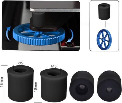 IdeaFormer Upgraded 4pcs Blue Aluminum Hand Twist Leveling Nut,4pcs 20mmSprings,4pcs Screws, 4pcs Heatbed Silicone Leveling Column Mounts for Ender 3/3 Pro/3v2 3D Printer in Kuwait