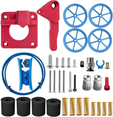 IdeaFormer Upgraded 4pcs Blue Aluminum Hand Twist Leveling Nut,4pcs 20mmSprings,4pcs Screws, 4pcs Heatbed Silicone Leveling Column Mounts for Ender 3/3 Pro/3v2 3D Printer in Kuwait