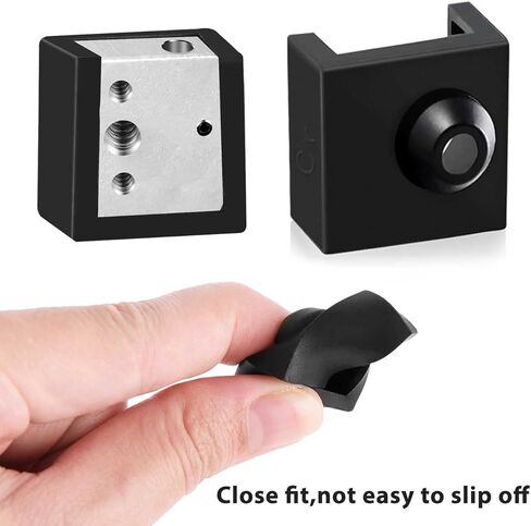 10Pieces Heater Block Silicone Cover 3D Printer Hotend Silicone Sock Heat Shield Printer Accessories for Creality Ender 3/3 Pro/3 V2, Ender 5/5 Plus/5 Pro, CR 10 Series, MK7/ 8/9 in Kuwait