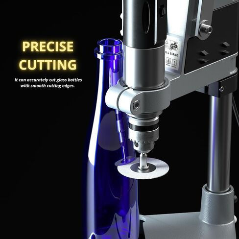 قطاعة زجاجات كهربائية، 35 قطعة من مجموعة قطع الزجاجات التي يمكنك صنعها بنفسك، مزهرية زجاجية سيراميك متعددة الوظائف آلة قطع الزجاجات البلاستيكية للحفر والصنفرة والتلميع والطحن وقطع زجاجات النبيذ in Kuwait