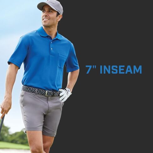 PGA TOUR Men's 7" Golf Shorts with Active Waistband in Saudi Arabia