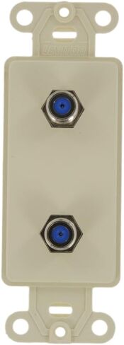 Leviton 40682-A CATV Video Decora Insert Flush Mount Jack, Almond in Saudi Arabia