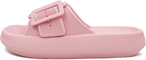 Women Pillow Sandals with Soft Thick Sole Cloud Slides Bathroom Non-Slip Shower Shoes House Slippers in Saudi Arabia