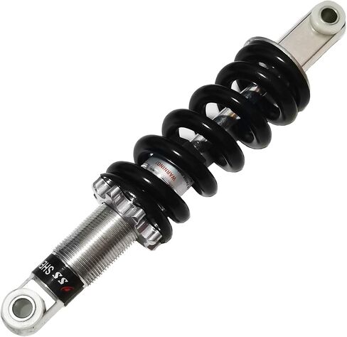 Bicycle Motorcycle,215mm/8.46in 2000LBS Rear Sprin surprise Damper Universal Fits for Moped Scooter Pit Dirt Bike 50cc 70cc 90cc 125cc 150cc 250cc Buggy Gokart (215mm/8.46in), black in Saudi Arabia