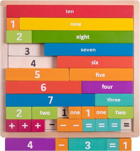 Professor Poplar's Astounding Arithmajig | Math Learning Jigsaw Cuisenaire Rods for Kids and Toddlers | STEM Tool for Teaching Spatial Reasoning and Basic Mathematics in Saudi Arabia