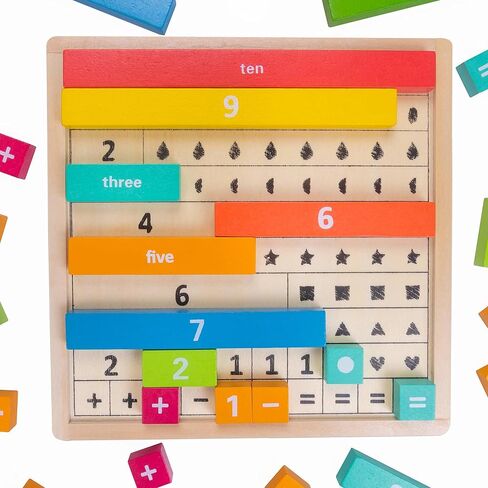 Professor Poplar's Astounding Arithmajig | Math Learning Jigsaw Cuisenaire Rods for Kids and Toddlers | STEM Tool for Teaching Spatial Reasoning and Basic Mathematics in Saudi Arabia