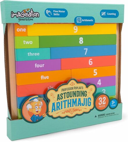 Professor Poplar's Astounding Arithmajig | Math Learning Jigsaw Cuisenaire Rods for Kids and Toddlers | STEM Tool for Teaching Spatial Reasoning and Basic Mathematics in Saudi Arabia
