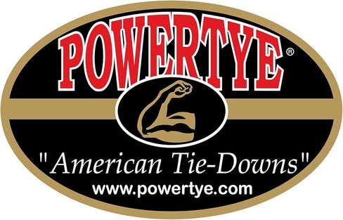 PowerTye 1in x 4ft Utility Lashing Strap - Made in USA - 150 lb. Working Load Limit / 450 lb. Breaking Strength, Orange (4-Pack) in Kuwait