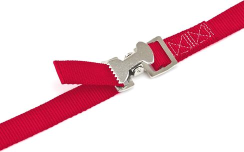 PowerTye 1in x 4ft Utility Lashing Strap - Made in USA - 150 lb. Working Load Limit / 450 lb. Breaking Strength, Orange (4-Pack) in Kuwait
