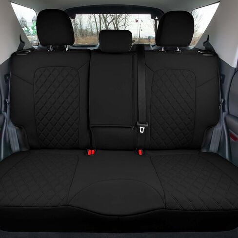 FH Group Custom Fit Neoprene Seat Covers for 2021-2024 Ford Bronco Sport with Water Resistant Neosupreme Insert - Front Set Black in Saudi Arabia