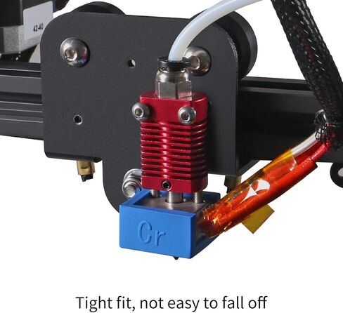 Aokin 3D Printer Heater Block Silicone Sock Hotend غطاء سيليكون لـ Creality Ender 3، Ender 3 Pro، Ender 3 V2، Ender 5، Ender 5 Pro، CR-10/10S، Anet A8، MK7/8/9 طابعة ثلاثية الأبعاد Hotend، أزرق، 3 قطع in Kuwait