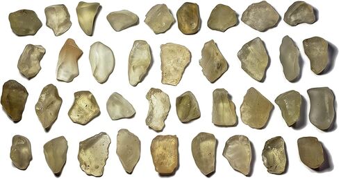 1pc Libyan Desert Glass Gold Tektite 2.75-4.25 Grams Extremely Rare A-Grade Translucent Natural Specimen Found in Only One Location in The World in Saudi Arabia