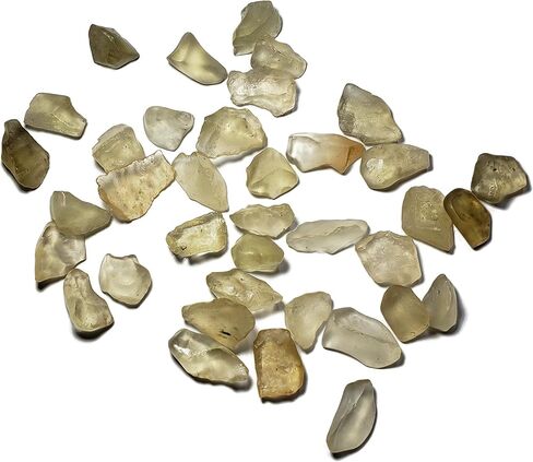 1pc Libyan Desert Glass Gold Tektite 2.75-4.25 Grams Extremely Rare A-Grade Translucent Natural Specimen Found in Only One Location in The World in Saudi Arabia