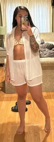 Womens Summer Sexy Crochet 2 Piece Cool and Sunscreen Beach Cover Up Sets Coat and Short Bathing Suit Cover Up Sets in Saudi Arabia