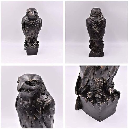 The Maltese Falcon Statue Prop Secret Compartment or Gold Edition!1941 Maltese Falcon Statue Replica,Handmade for Home Decor,Personalise Figurine for Office Desktop Decor,15cm (Black) (Y-88) in Saudi Arabia