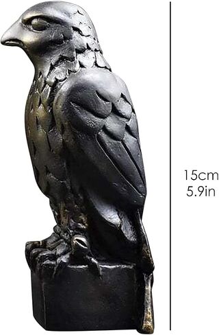 The Maltese Falcon Statue Prop Secret Compartment or Gold Edition!1941 Maltese Falcon Statue Replica,Handmade for Home Decor,Personalise Figurine for Office Desktop Decor,15cm (Black) (Y-88) in Saudi Arabia