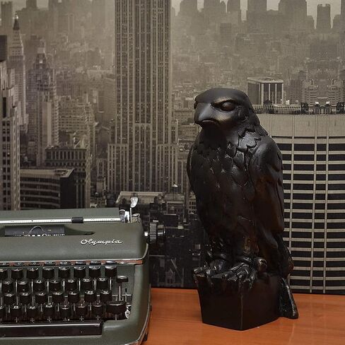 The Maltese Falcon Statue Prop Secret Compartment or Gold Edition!1941 Maltese Falcon Statue Replica,Handmade for Home Decor,Personalise Figurine for Office Desktop Decor,15cm (Black) (Y-88) in Saudi Arabia