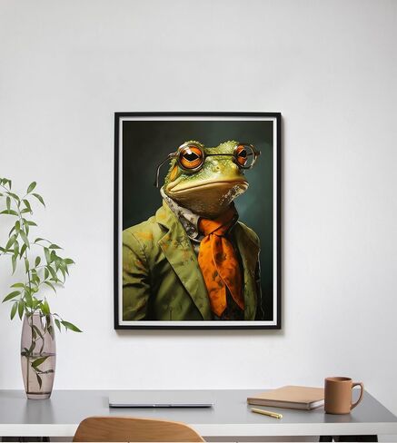 SKRYUIE Paint by Numbers Frogs for Adults, Acrylic Oil Painting by Numbers Kits Suits for Beginner with Paintbrushes Brushes Paintwork Art Crafts Canvas for Home Decor 16x20 inch / 40x50 cm in Saudi Arabia