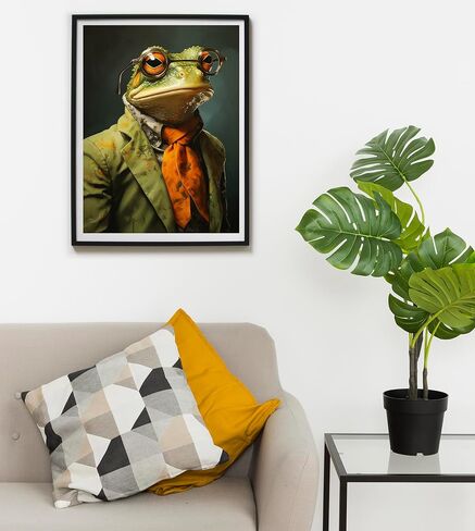 SKRYUIE Paint by Numbers Frogs for Adults, Acrylic Oil Painting by Numbers Kits Suits for Beginner with Paintbrushes Brushes Paintwork Art Crafts Canvas for Home Decor 16x20 inch / 40x50 cm in Saudi Arabia