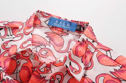 SSLR Women's Printed Short Sleeve Casual Button Down Hawaiian Shirt in Saudi Arabia