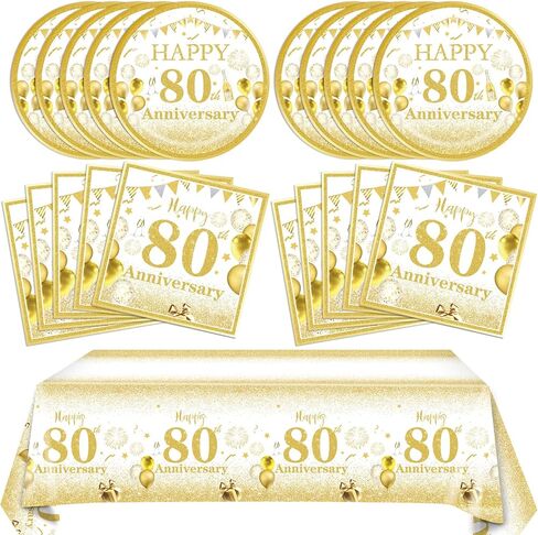 Gold Birthday Decorations 70th Party Tableware Set 1954 70th Theme Birthday Party Table Decoration Supplies Cheers to 70 Years Paper Plate Napkin Tablecloth for Birthday Anniversary Party Supplies in Saudi Arabia