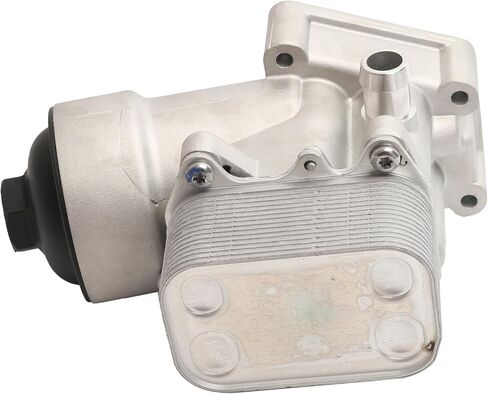 مجموعة مبيت فلتر مبرد زيت الألومنيوم متوافقة مع VW Amarok Passat 2012-2014، متوافقة مع Audi A3 Q3 2012-2014، 2.0 لتر ديزل، مجموعة مبيت فلتر زيت مبرد الزيت # 03L115389H 03L115389B in Kuwait