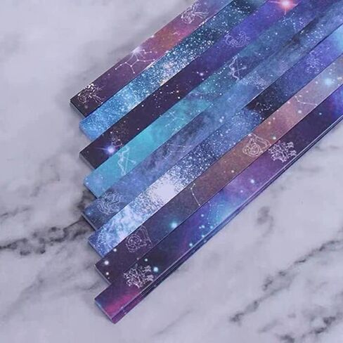 540 Sheets Origami Stars Paper Strips 12 Constellations Printed Folding Origami Star Paper for DIY Arts Crafting,Handicrafts,Easter Basket Stuffers (Twelve constellations) in Saudi Arabia