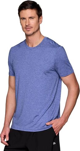 RBX Men's Workout T-Shirt, Breathable Lightweight Stretch Jersey Moisture Wicking Quick Dry Running Training Top in Kuwait