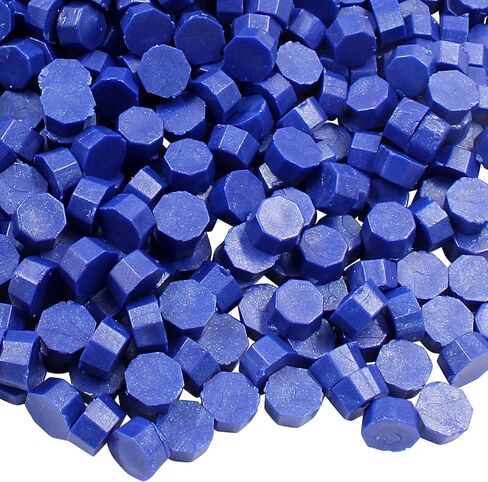Murtenze 600Pcs Gold Sealing Wax Beads, Octagon Wax Seal Beads for Wax Stamp Sealing, Perfect for Gift Sealing Envelopes Invitations Wine Packages Invitations Cards Sealing Crafts in Saudi Arabia