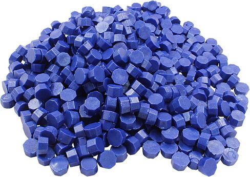 Murtenze 600Pcs Gold Sealing Wax Beads, Octagon Wax Seal Beads for Wax Stamp Sealing, Perfect for Gift Sealing Envelopes Invitations Wine Packages Invitations Cards Sealing Crafts in Saudi Arabia