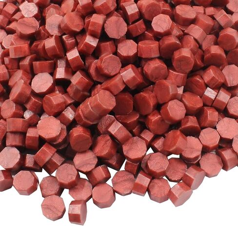 Murtenze 600Pcs Gold Sealing Wax Beads, Octagon Wax Seal Beads for Wax Stamp Sealing, Perfect for Gift Sealing Envelopes Invitations Wine Packages Invitations Cards Sealing Crafts in Saudi Arabia