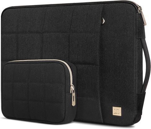 DOMISO 14 Inch Laptop Sleeve with Handle Protective Tablet Case Bag with Accessories Pouch for 14" Laptop/Chromebook 14 / Lenovo IdeaPad ThinkPad/HP Pavilion 14 Stream 14 / Dell/MSI, Black in Saudi Arabia