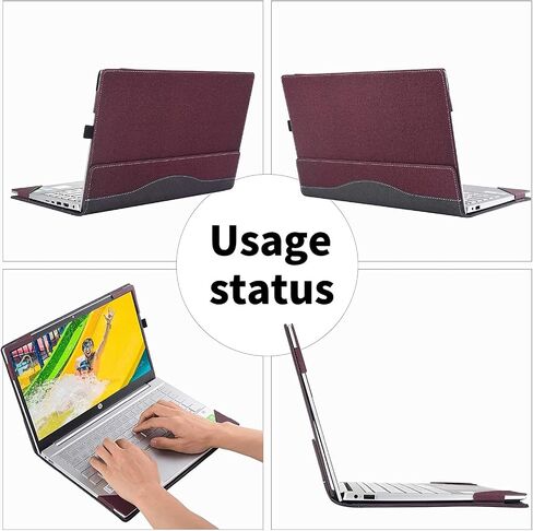 Laptop Protection case for Lenovo ThinkPad X1 Carbon Generation 11/10/9 2023-2021 and ThinkPad X1 Yoga Gen 8/7/6 2023-2021 Laptop Drop Protection PU Leather case (Win e red) in Saudi Arabia