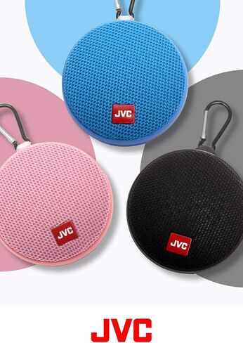 JVC Portable Wireless Speaker with Surround Sound, Bluetooth 5.0, Waterproof IPX4, 7-Hour Battery Life - SPSA2BTB (Black) in Saudi Arabia