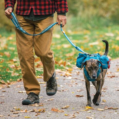 Kurgo Rsg Stub Leash for Dogs | Adjustable Dog Leash | Hands Free Dog Leash for Walking, Jogging, Or Running | Customizable Molle-Compatible Pet Lead | Training Handle | Web Keeper | Reflective | 48" in Saudi Arabia