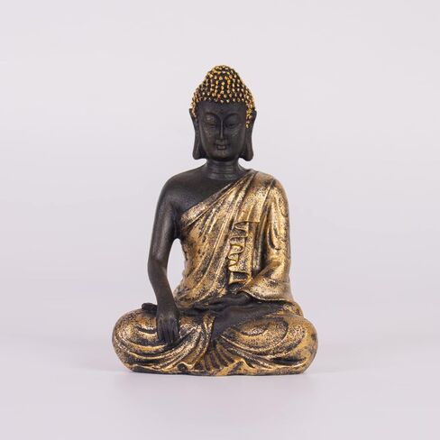 3PCS Buddha Statue Sculptures Home Decor,Office, Desktop, Spirit Room Figurines Buddah Statue for Zen Home,Meditation Decor Yoga Room Decor Small Buda Resin (Golden) in Saudi Arabia