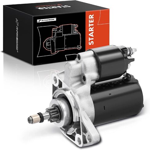 A-Premium Starter Motor Compatible with Volkswagen Jetta 93-99, Corrado, Cabrio 92-02, Golf 93-99, Passat 92-96, 2.0L 1.8L, 12V 1.1KW 9 Teeth (CCW) Counterclockwise, Replace# 020911023A, 020911023L in Saudi Arabia