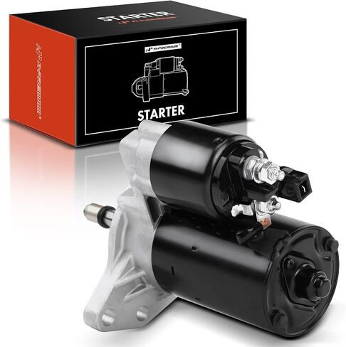 A-Premium Starter Motor Compatible with Volkswagen Jetta 93-99, Corrado, Cabrio 92-02, Golf 93-99, Passat 92-96, 2.0L 1.8L, 12V 1.1KW 9 Teeth (CCW) Counterclockwise, Replace# 020911023A, 020911023L in Saudi Arabia