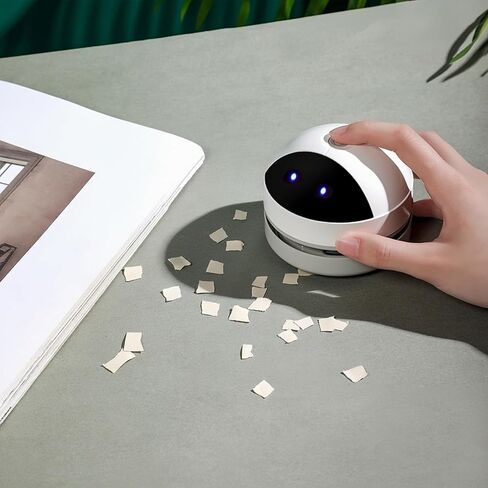 MWM19: Mini Portable Vacuum Cleaner and Sweeper, Easy to Remove Dust/Hair/Pet Hair/Small Pieces of Paper on Desktop/Table/Keyboard/Sofa/Window Slot,Cartoon & Lightweight Style,USB Charged… in Saudi Arabia