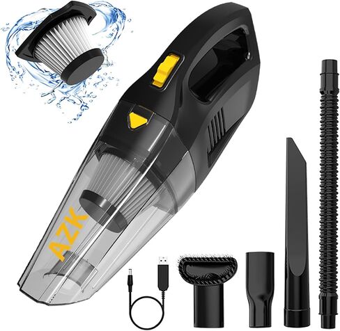 Dust Buster Upgrade Handheld Vacuum Cordless Rechargeable Handheld Vacuums 12000PA-16500PA High Power with Power Display for Car, Home, Office, Pet Hair Travel Cleaning Wet and Dry Use in Saudi Arabia