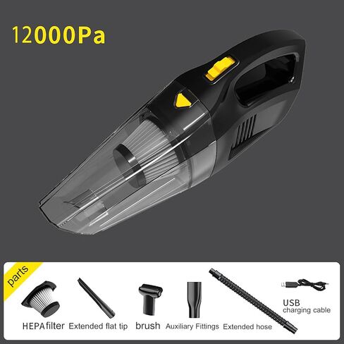 Dust Buster Upgrade Handheld Vacuum Cordless Rechargeable Handheld Vacuums 12000PA-16500PA High Power with Power Display for Car, Home, Office, Pet Hair Travel Cleaning Wet and Dry Use in Saudi Arabia