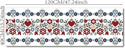 funlife Double-Sided Stained Glass Window Film, Watercolor Border Vintage Window Stickers, Static Cling Window Decals, Non-Adhesive Decor for Glass Door, Flat Vintage Floral in Saudi Arabia