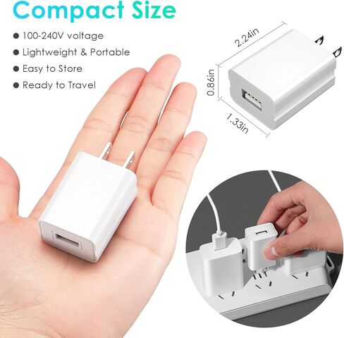 شاحن حائط USB من مبارك، كتلة شاحن USB آمنة للشاحن السريع، محول كتلة شحن سريع مدمج، محول طاقة محمول، كتلة شاحن USB، كتلة شحن المنفذ، مقبس طاقة USB in Kuwait