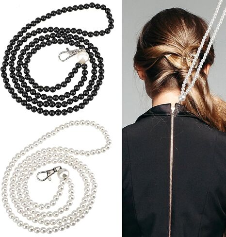 2 Packs Zipper Helper Pull for Dresses Dress Zip Puller, Zipper Assistant Zipping Up Down Dress and Boot, Zipper Extender for Dress Zipping Up Down Dress Yourself(Black White) in Saudi Arabia