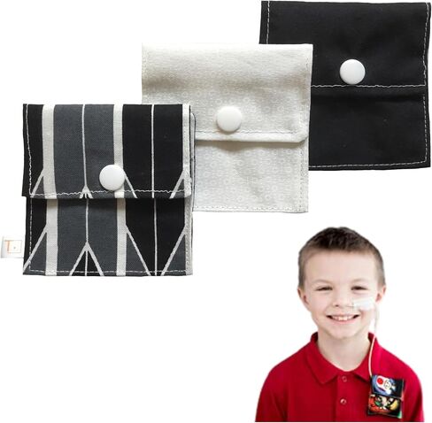 Feeding Tube NG NJ Securing Holder Pouch Set of 3 Reusable Nasogastric Securement Storage Accessory Infant Child Teen Adult in Saudi Arabia