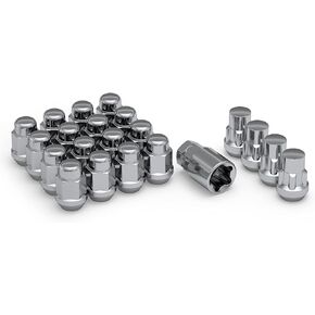 White Knight 791706SAM M12x1.25 Chrome Bulge Acorn Lug Nut Kit with Wheel Locks
