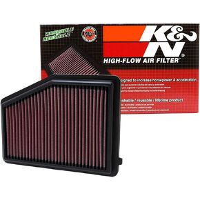 K&N Engine Air Filter: Reusable, Clean Every 75,000 Miles, Washable, Premium, Replacement Car Air Filter: Compatible with 2012-2018 Honda/Acura L4 1.8/2.0 L (Civic, ILX), 33-2468